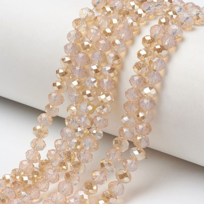 Faceted rondelle glass beads 5524 (3x2 mm)