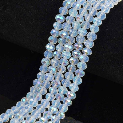 Faceted rondelle glass beads 5531 (3x2 mm)