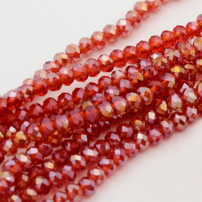 Faceted rondelle glass beads 5532 (3x2 mm)