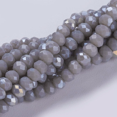 Faceted rondelle glass beads 5536 (3x2 mm)