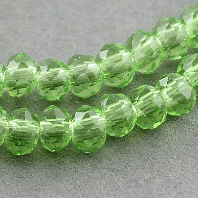 Faceted rondelle glass beads 5540 (3x2 mm)