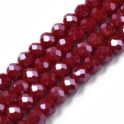 Faceted rondelle glass beads 5607 (2.5x2 mm)