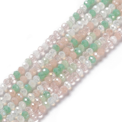 Faceted rondelle glass beads 5711 (3x2 mm)