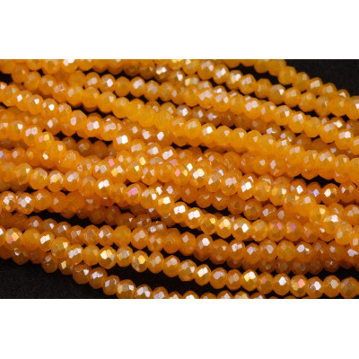 Faceted rondelle glass beads 5735 (3x2 mm)