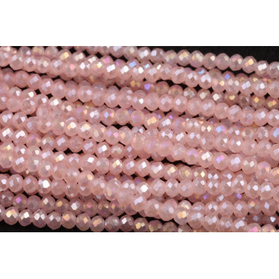 Faceted rondelle glass beads 5737 (3x2 mm)