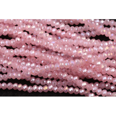 Faceted rondelle glass beads 5739 (3x2 mm)