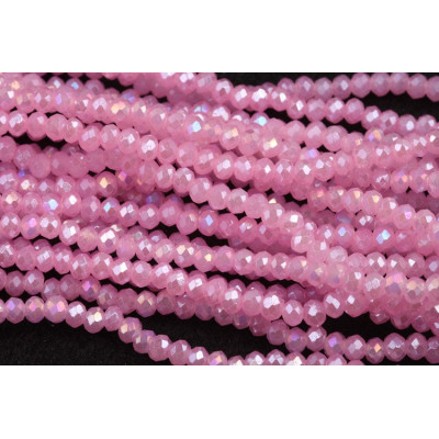 Faceted rondelle glass beads 5741 (3x2 mm)
