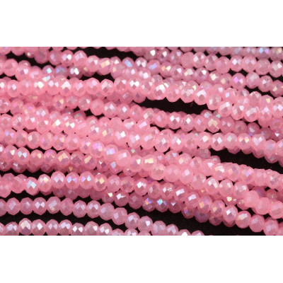 Faceted rondelle glass beads 5742 (3x2 mm)