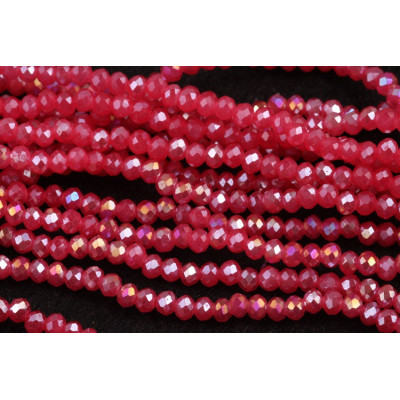 Faceted rondelle glass beads 5744 (3x2 mm)
