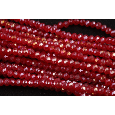 Faceted rondelle glass beads 5745 (3x2 mm)