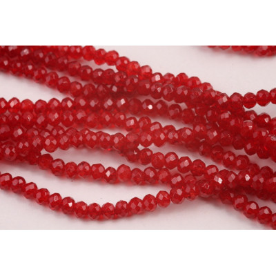 Faceted rondelle glass beads 5746 (3x2 mm)