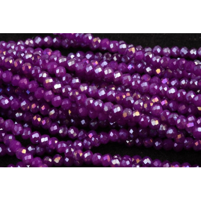 Faceted rondelle glass beads 5748 (3x2 mm)