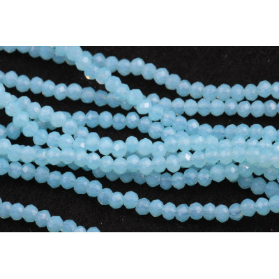 Faceted rondelle glass beads 5749 (3x2 mm)