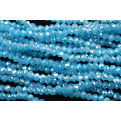 Faceted rondelle glass beads 5751 (3x2 mm)