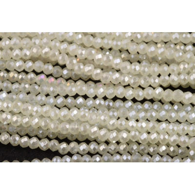 Faceted rondelle glass beads 5752 (3x2 mm)