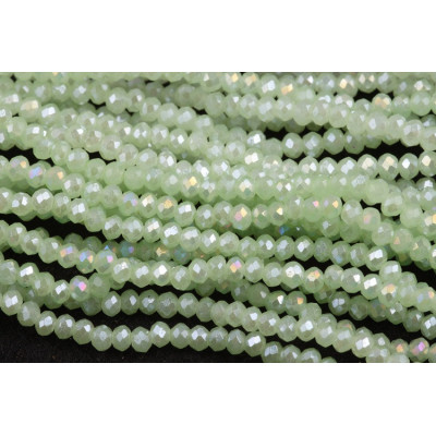 Faceted rondelle glass beads 5753 (3x2 mm)