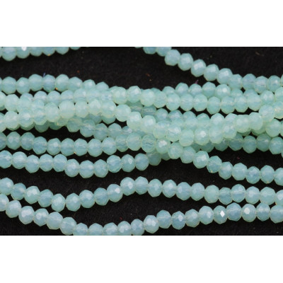 Faceted rondelle glass beads 5754 (3x2 mm)