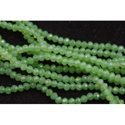 Faceted rondelle glass beads 5756 (3x2 mm)