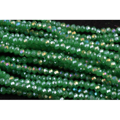 Faceted rondelle glass beads 5757 (3x2 mm)