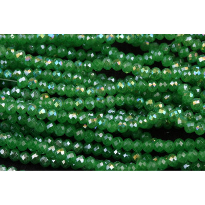 Faceted rondelle glass beads 5758 (3x2 mm)