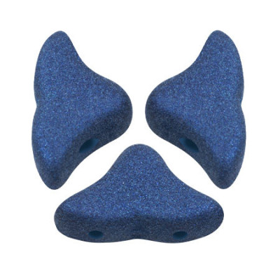 Hélios® par Puca® 6x10mm Royal Blue Mat 29781 | 2-Hole Czech Beads