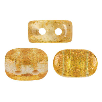 Czech Glass Lipsi® par Puca® Candy Orange 12603 | 2-Hole Beads