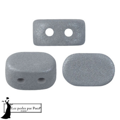 Lipsi® par Puca® Grey Medium 03000-24816 | Czech 2-Hole Beads
