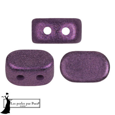 Lipsi® par Puca® 7x4mm Metallic Mat Ultra Violet 94206 | Czech Beads