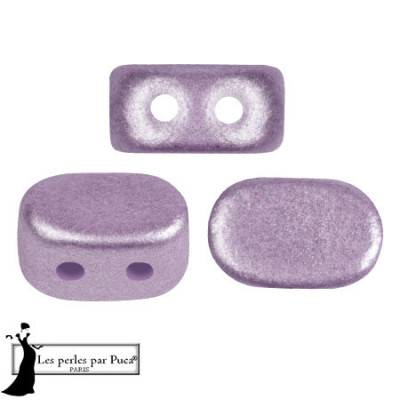 Lipsi® par Puca® Metallic Mat Purple 23980-79021 | 2-Hole Beads