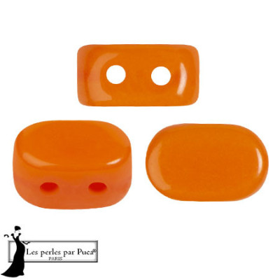 Lipsi® par Puca® Bright Carrot 94010 | 7x4mm Czech Glass Beads