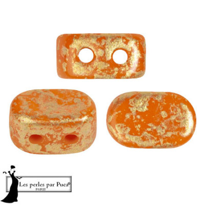 Lipsi par Puca Beads Bright Carrot Splash 94010-94401 | 7x4mm