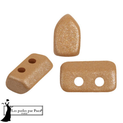 Piros par Puca Cafe Caramel 03000-21419 | 2-Hole Czech Beads