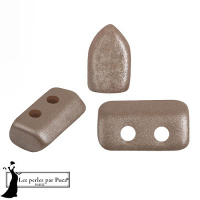 Piros par Puca Mocca 03000-21423 | Czech Glass 2-Hole Beads