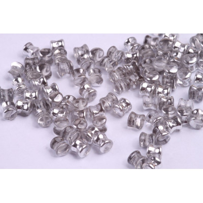 Preciosa Pellet Beads 4x6mm Crystal Labrador 00030/27001 | Czech Glass