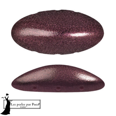 Athos® par Puca® 3-Hole Beads Metallic Old Red 23980/94201 1pc