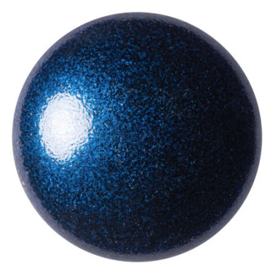 25mm Cabochon par Puca Metallic Caribbean Blue 23980 | Glass Bead