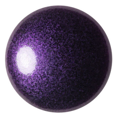 25mm Czech Glass Cabochon par Puca Metallic Dark Lilac 23980/94202