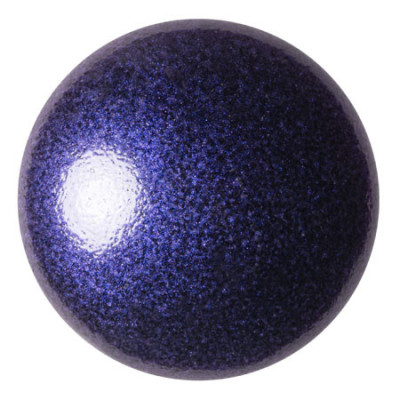 25mm Cabochon par Puca Metallic Royal Blue 23980/94207 | Glass Beads