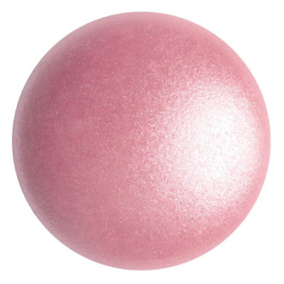 Pink Pearl Glass Cabochon par Puca 25mm 03000/70012 | Czech Glass