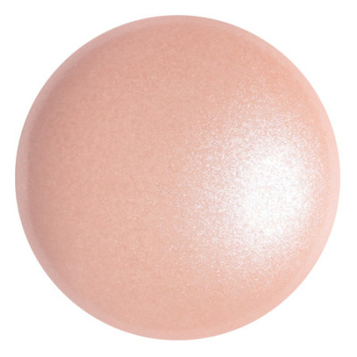 25mm Czech Glass Cabochon par Puca Light Peach Pearl 70686