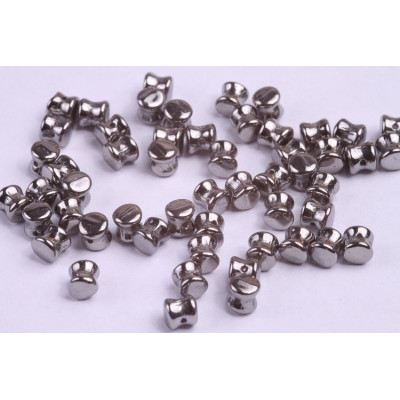 Preciosa Pellet® par Puca® 4x6mm Crystal Full Chrome 00030/27400