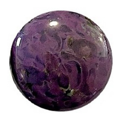 Cabochon par Puca 25mm Black Stony Violet 23980 | Glass Beads