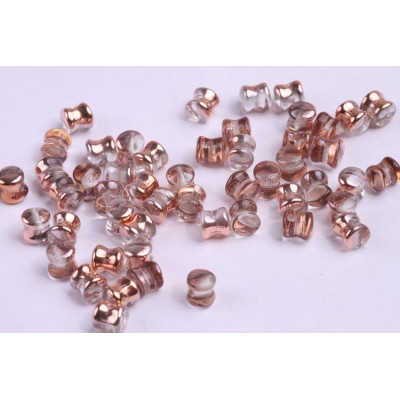 Pellet® par Puca® 4x6mm Crystal Capri Gold 27101 | Preciosa Beads