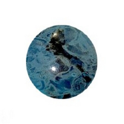 18mm Cabochon par Puca No. 442 Stony Blue Green 23980 | Czech Glass