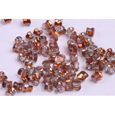 Preciosa Pellet Beads 4x6mm Crystal Sunset 27137 | Glass Beads