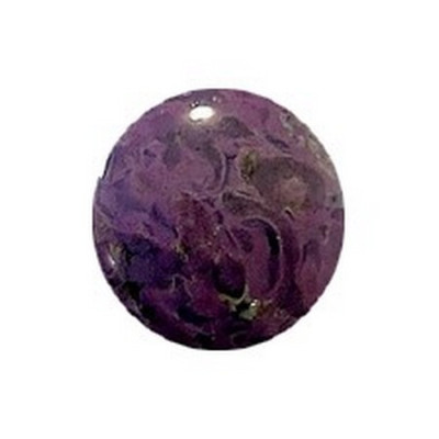 18mm Cabochon par Puca Black Stony Violet 23980 | Czech Glass