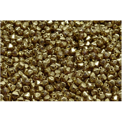 Bicone Beads 4x4mm Gold Luster 00030-90215 | Rutkovsky