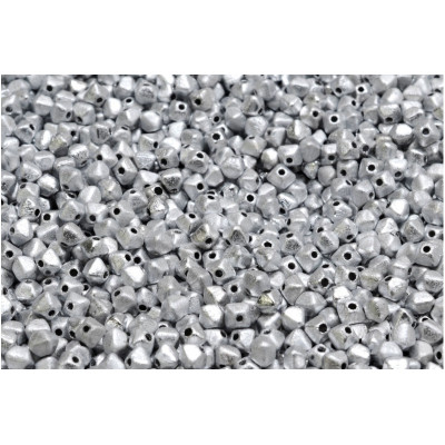 Silver Bicone Beads 4x4mm 00030 - ETCH-27000 | Rutkovsky