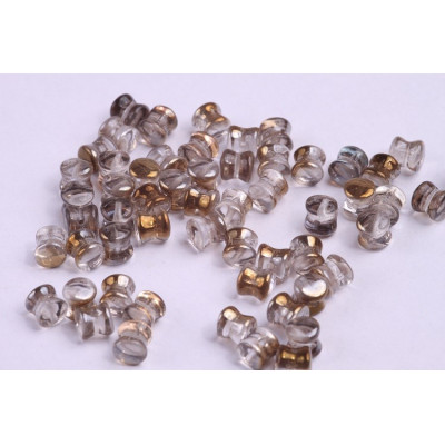 Preciosa Pellet 4x6mm Crystal Valentinit 00030/22601 | Czech Beads