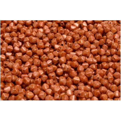 Bicone Beads 4x4mm Terracotta 65324 | Czech Glass
